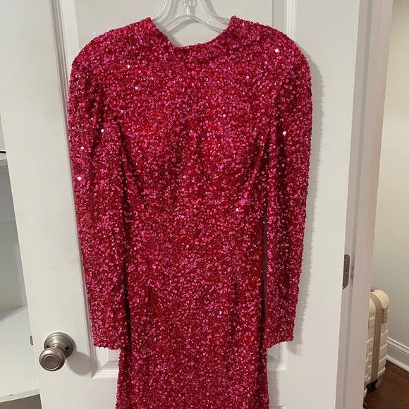 Prom dress Fushia  Sequin - Picture 1 of 5